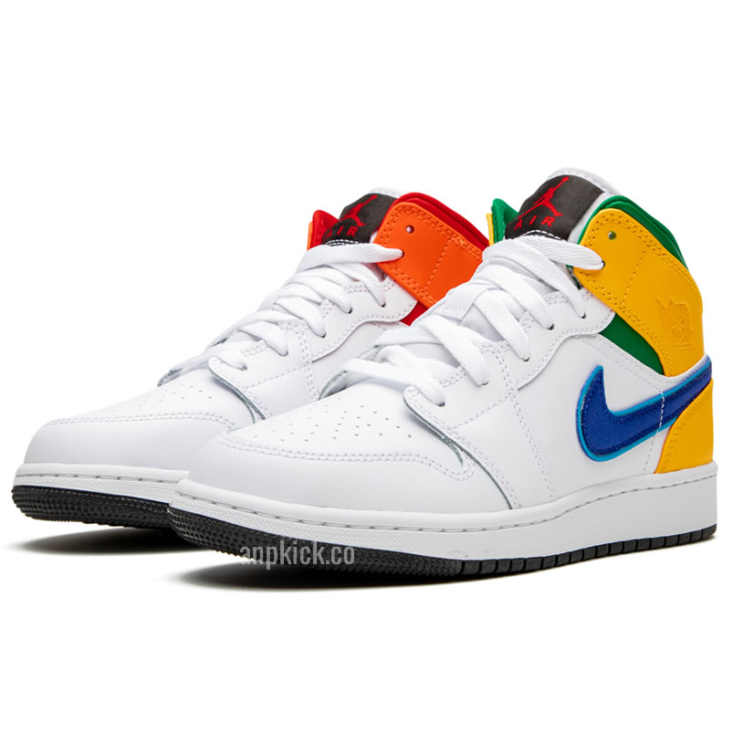 Air Jordan 1 Mid Gs Three Peat White Court Purple 554725 128 New Release Date (3) - www.kitistry.com