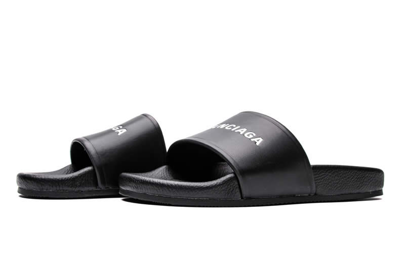 Balenciaga Slippers Dames For Men Women All Black White 506347 Wal00 9061 (18) - www.kitistry.com