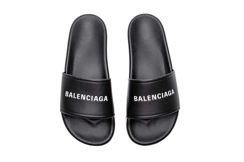 Balenciaga Slippers Dames For Men Women All Black White 506347 Wal00 9061 (19) - www.kitistry.com