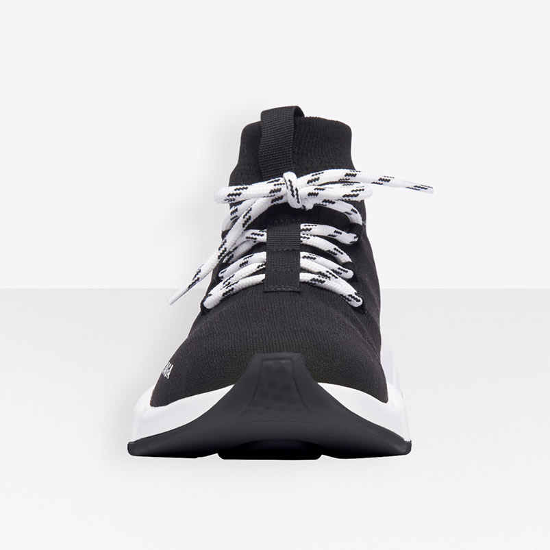 Balenciaga Speed Lace Up Sneaker Black White (2) - www.kitistry.com Balenciaga Speed Lace Up Sneaker Black White (2) - www.kitistry.com