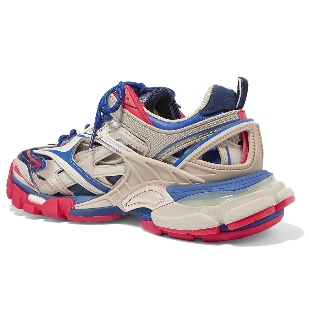 Balenciaga Track 2 Logo Detailed Mesh Rubber Sneakers Grey Blue Red (2) - www.kitistry.com Balenciaga Track 2 Logo Detailed Mesh Rubber Sneakers Grey Blue Red (2) - www.kitistry.com