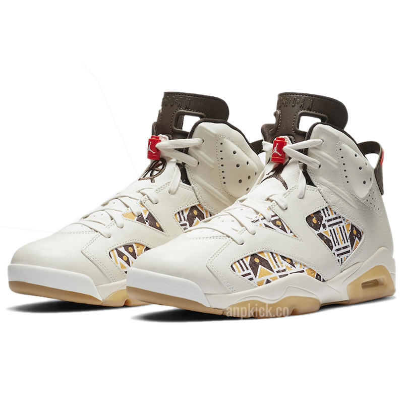 Air Jordan 6 Retro Quai 54 2020 Sail Baroque Brown Cz4152 100 (3) - www.kitistry.com