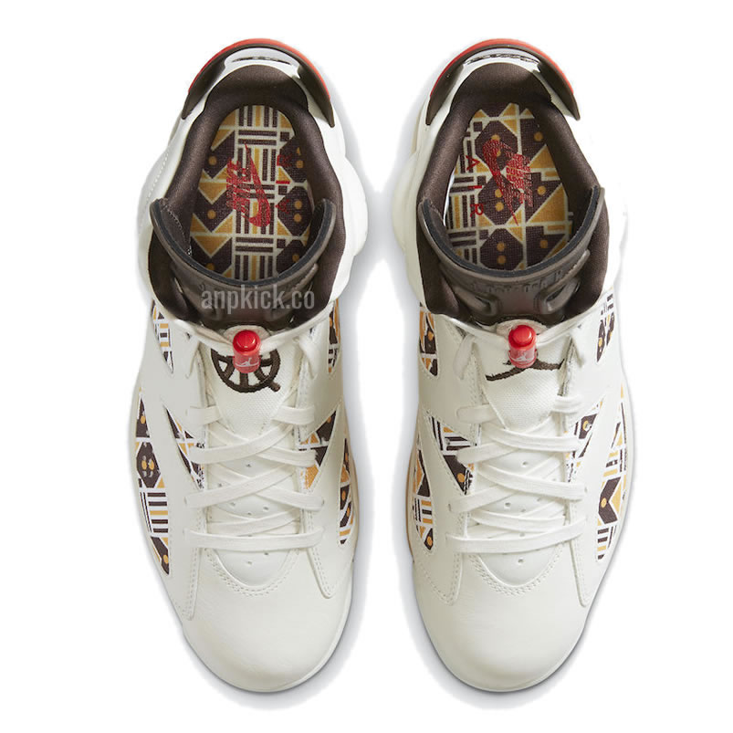 Air Jordan 6 Retro Quai 54 2020 Sail Baroque Brown Cz4152 100 (4) - www.kitistry.com