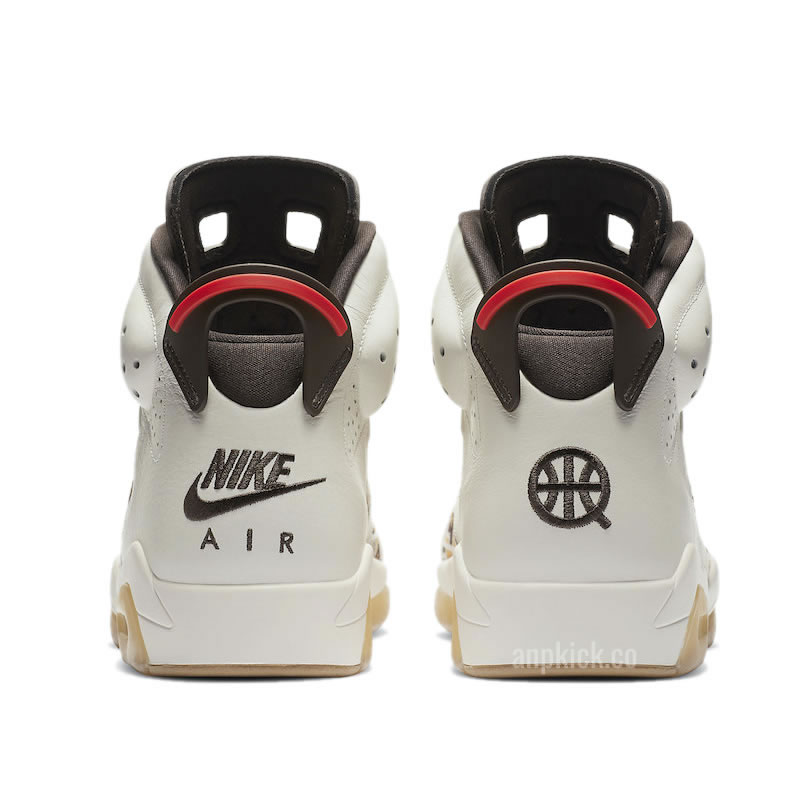 Air Jordan 6 Retro Quai 54 2020 Sail Baroque Brown Cz4152 100 (5) - www.kitistry.com