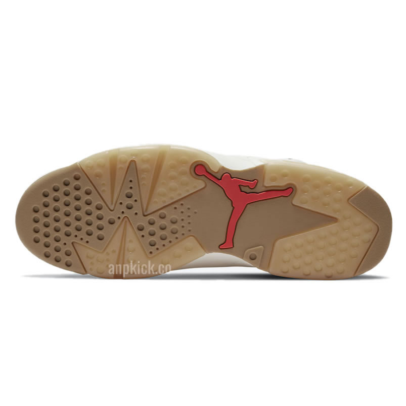 Air Jordan 6 Retro Quai 54 2020 Sail Baroque Brown Cz4152 100 (6) - www.kitistry.com