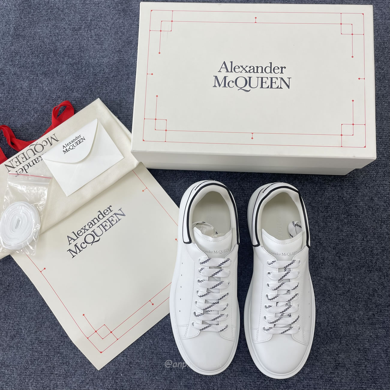 Alexander Mcqueen Oversized Sneaker White Black 625156 Whxmt 9074 (9) - www.kitistry.com