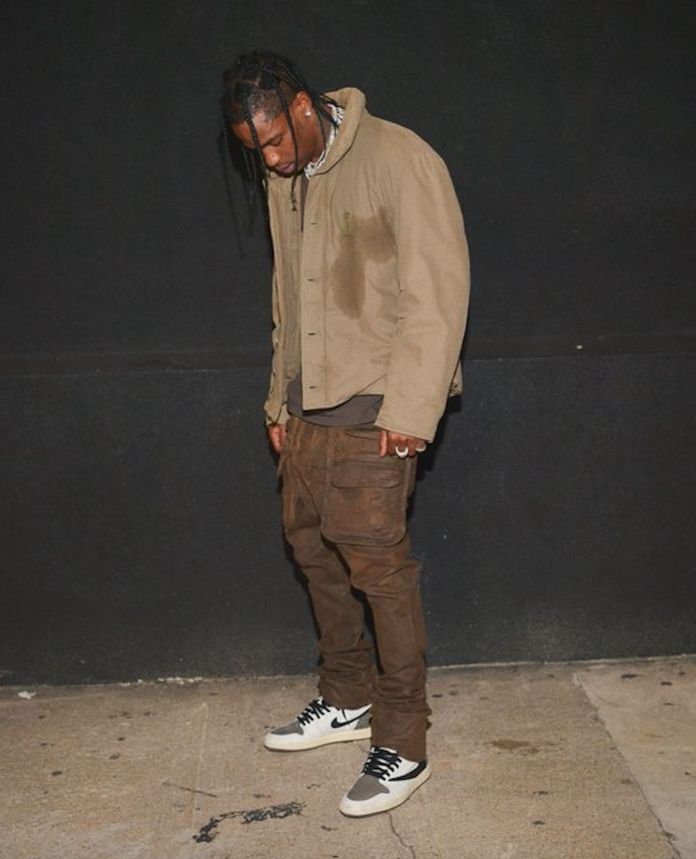 Travis Scott Air Jordan 1 Retro High Sample 2.0 Brown Cactus Jack Anpkick First Look On Foot (1) - www.kitistry.com Travis Scott Air Jordan 1 Retro High Sample 2.0 Brown Cactus Jack Anpkick First Look On Foot (1) - www.kitistry.com