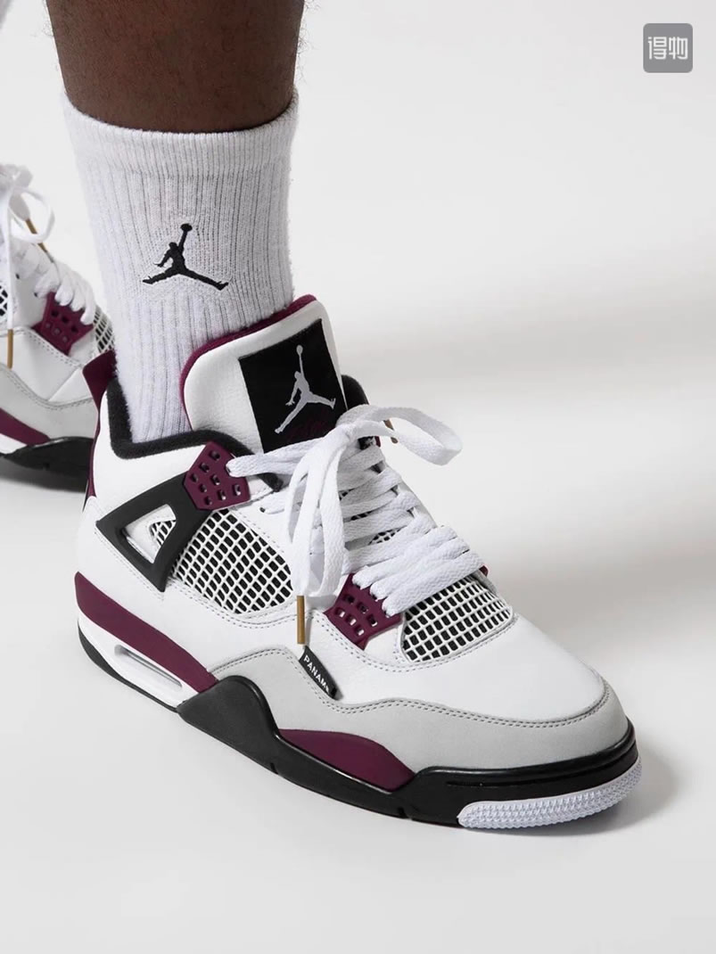 Air Jordan 4 Retro Paris Saint Germain Psg Neutral Grey Bordeaux On Feet Cz5624 100 (3) - www.kitistry.com Air Jordan 4 Retro Paris Saint Germain Psg Neutral Grey Bordeaux On Feet Cz5624 100 (3) - www.kitistry.com