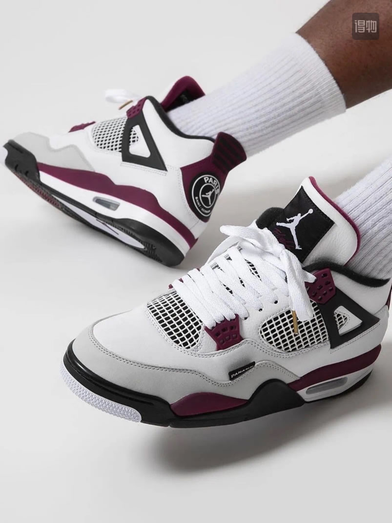 Air Jordan 4 Retro Paris Saint Germain Psg Neutral Grey Bordeaux On Feet Cz5624 100 (6) - www.kitistry.com Air Jordan 4 Retro Paris Saint Germain Psg Neutral Grey Bordeaux On Feet Cz5624 100 (6) - www.kitistry.com