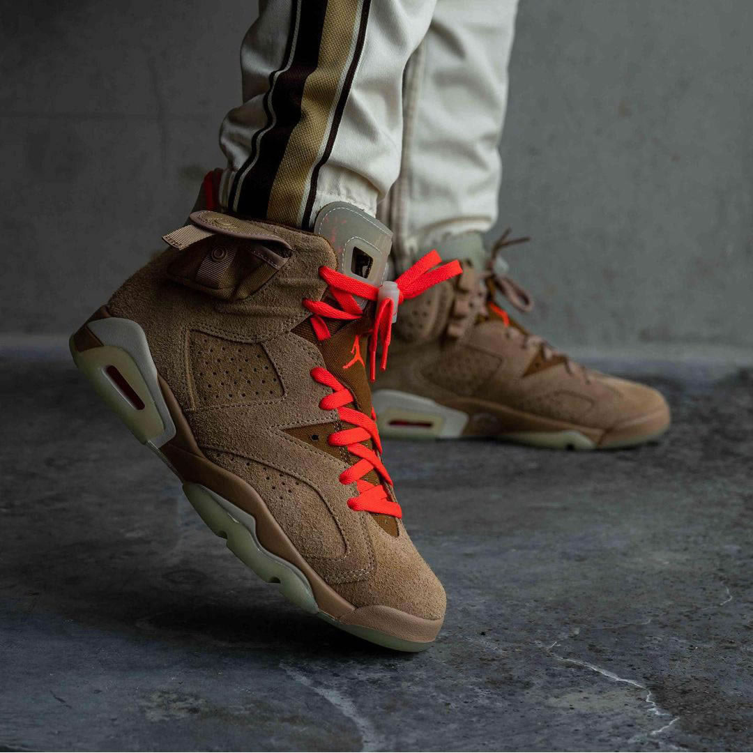 Travis Scott Air Jordan 6 Retro British Khaki On Feet Dh0690 200 (1) - www.kitistry.com Travis Scott Air Jordan 6 Retro British Khaki On Feet Dh0690 200 (1) - www.kitistry.com