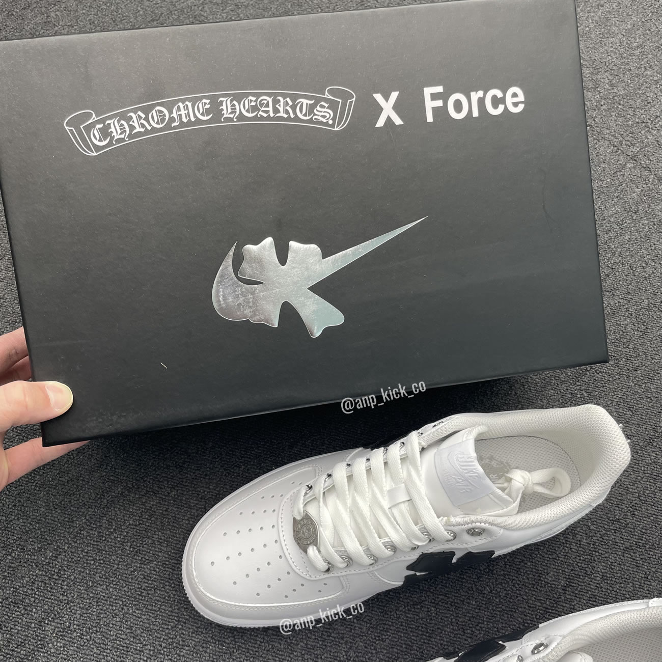 Anpkick New Box Nike Air Force One Af1 Chrome Hearts Custom Diy 315122 111 (2) - www.kitistry.com Anpkick New Box Nike Air Force One Af1 Chrome Hearts Custom Diy 315122 111 (2) - www.kitistry.com
