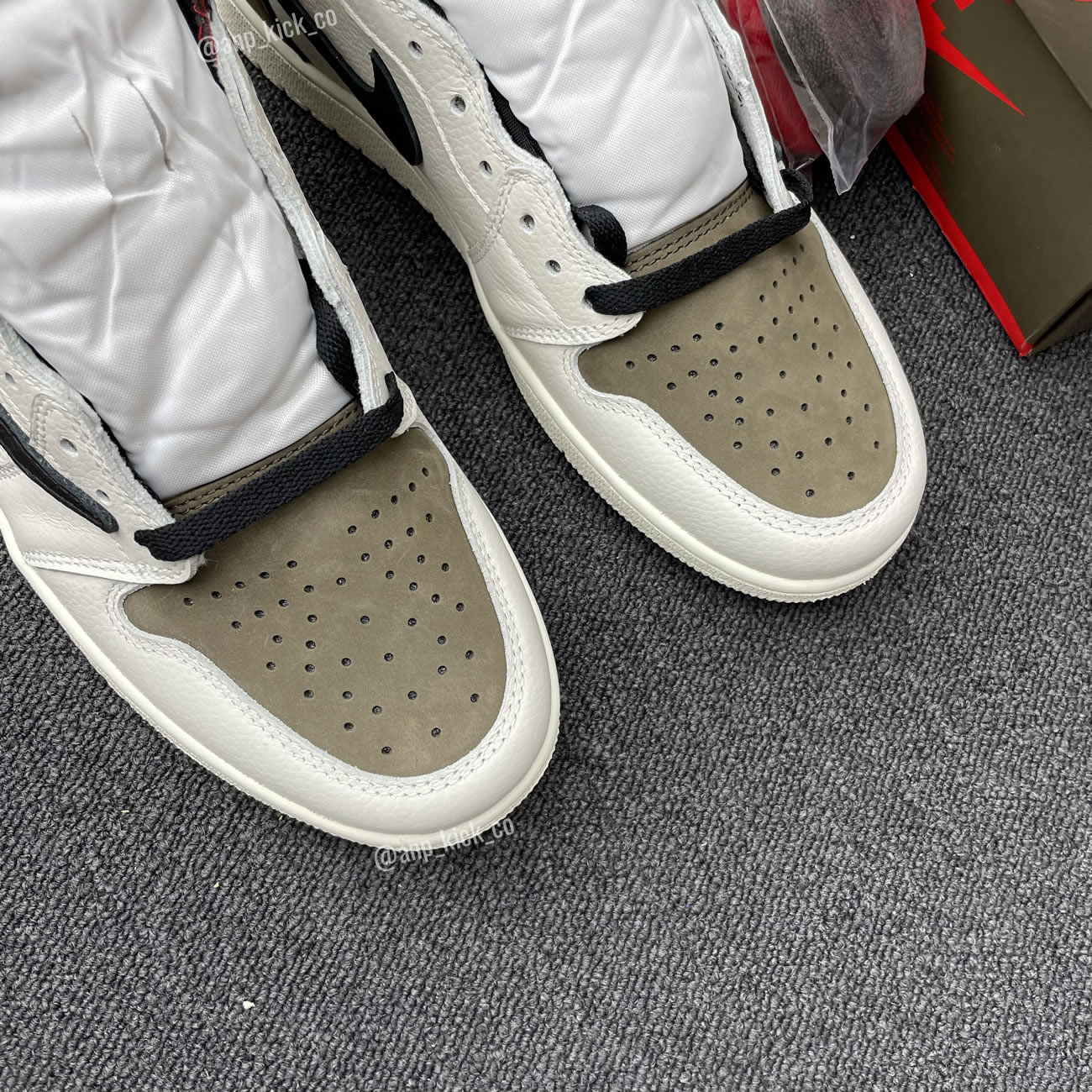 Travis Scott Air Jordan 1 High Og Sp White Brown Black Fragment Anpkick Custom Making (6) - www.kitistry.com Travis Scott Air Jordan 1 High Og Sp White Brown Black Fragment Anpkick Custom Making (6) - www.kitistry.com