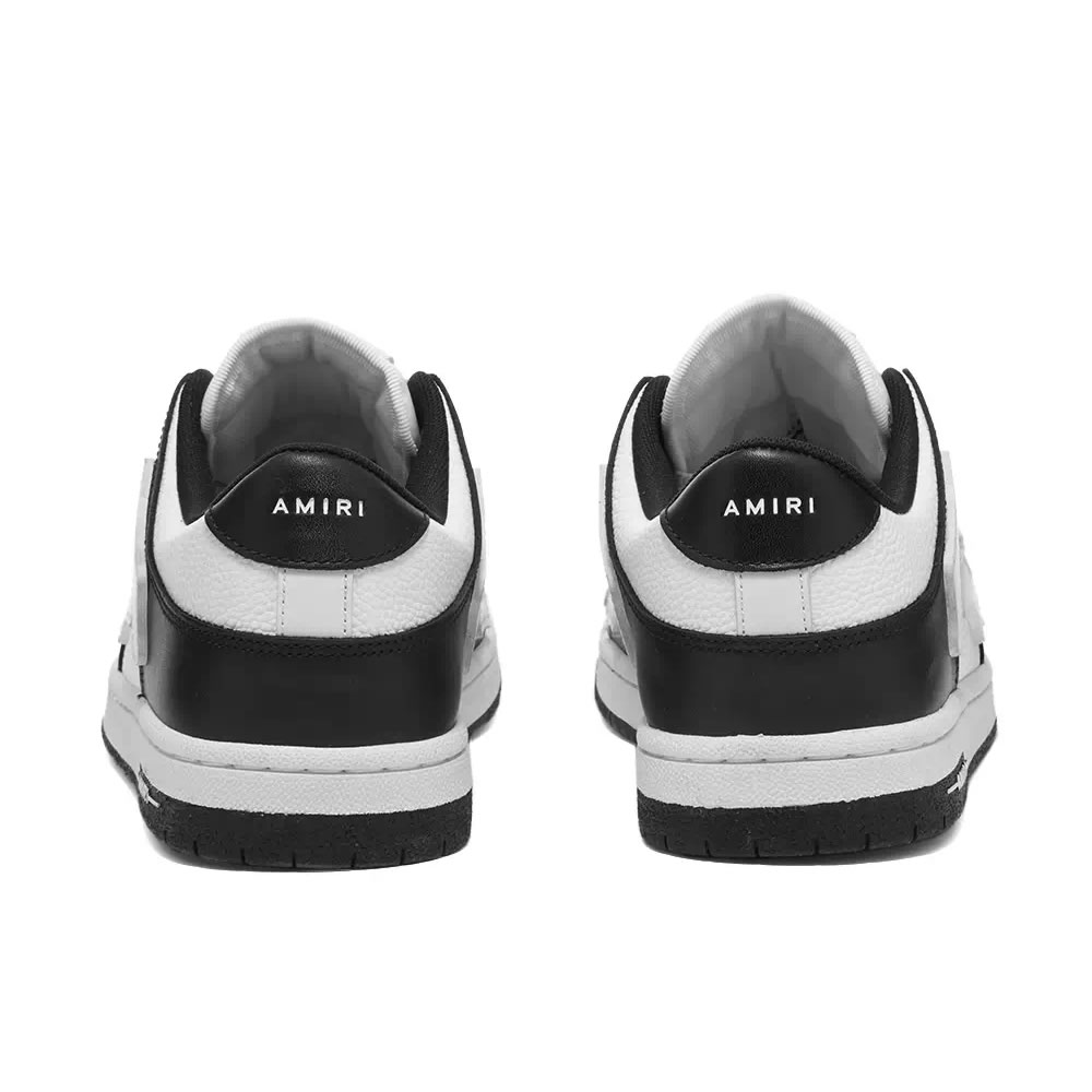 A M I R I Skel Top Low Leather Sneakers Black White Mfs003 000 (4) - www.kitistry.com A M I R I Skel Top Low Leather Sneakers Black White Mfs003 000 (4) - www.kitistry.com