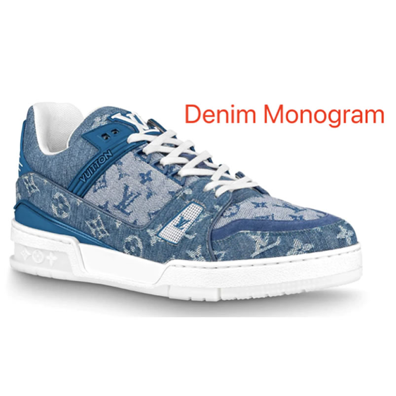 New L V Trainer Sneaker Shoes Denim Monogram (1) - www.kitistry.com New L V Trainer Sneaker Shoes Denim Monogram (1) - www.kitistry.com