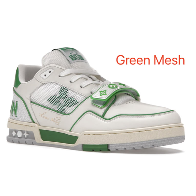 New L V Trainer Sneaker Shoes Green Mesh (1) - www.kitistry.com New L V Trainer Sneaker Shoes Green Mesh (1) - www.kitistry.com
