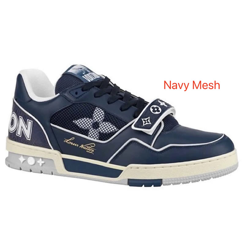 New L V Trainer Sneaker Shoes Navy Mesh (1) - www.kitistry.com New L V Trainer Sneaker Shoes Navy Mesh (1) - www.kitistry.com
