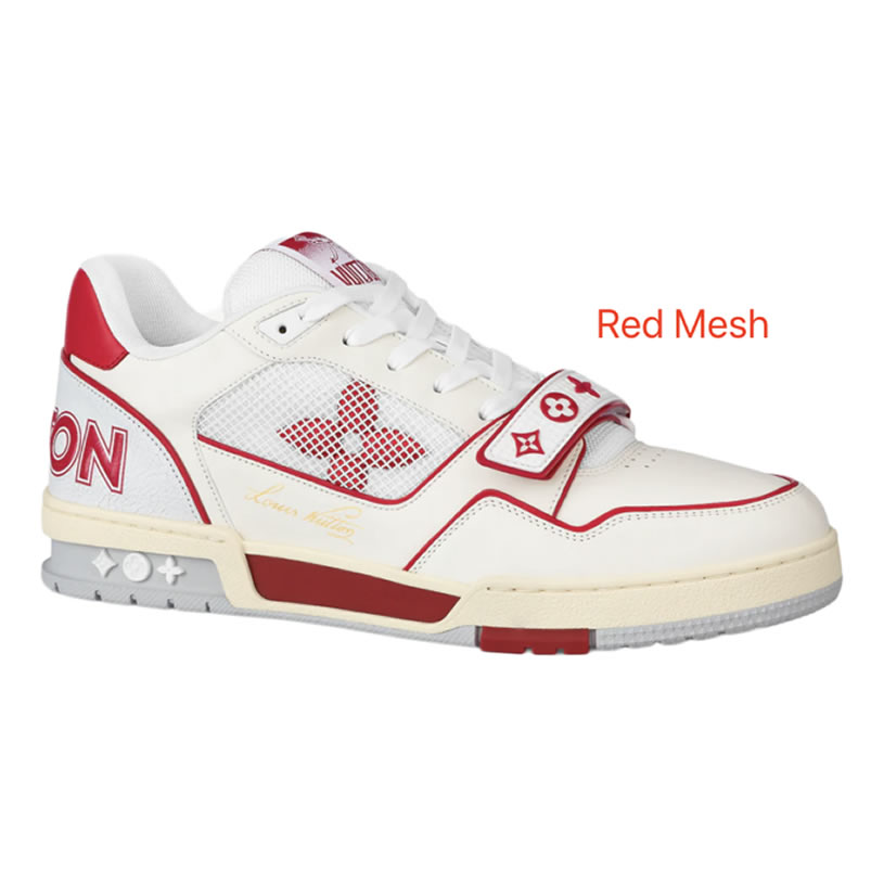 New L V Trainer Sneaker Shoes Red Mesh (1) - www.kitistry.com New L V Trainer Sneaker Shoes Red Mesh (1) - www.kitistry.com