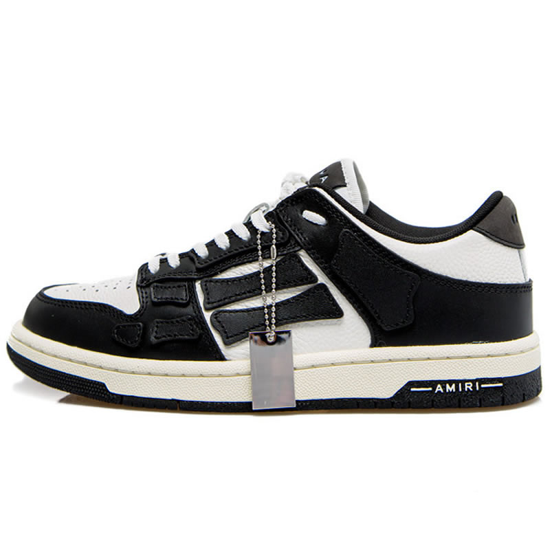 A M I R I Skel Top Low Leather Sneakers Black White Mfs003 004 (1) - www.kitistry.com A M I R I Skel Top Low Leather Sneakers Black White Mfs003 004 (1) - www.kitistry.com