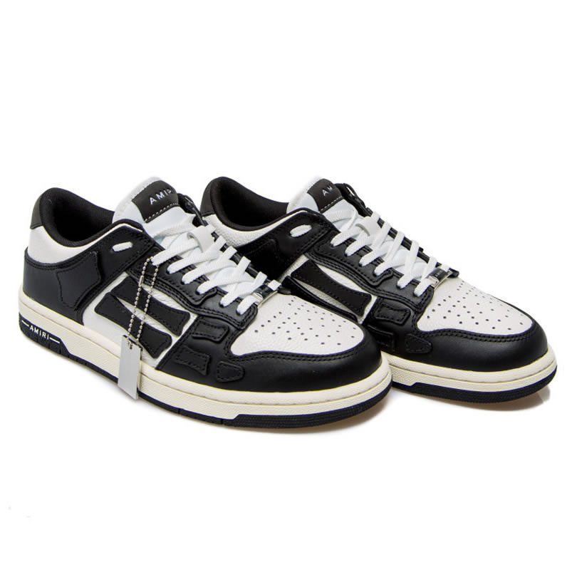 A M I R I Skel Top Low Leather Sneakers Black White Mfs003 004 (3) - www.kitistry.com A M I R I Skel Top Low Leather Sneakers Black White Mfs003 004 (3) - www.kitistry.com