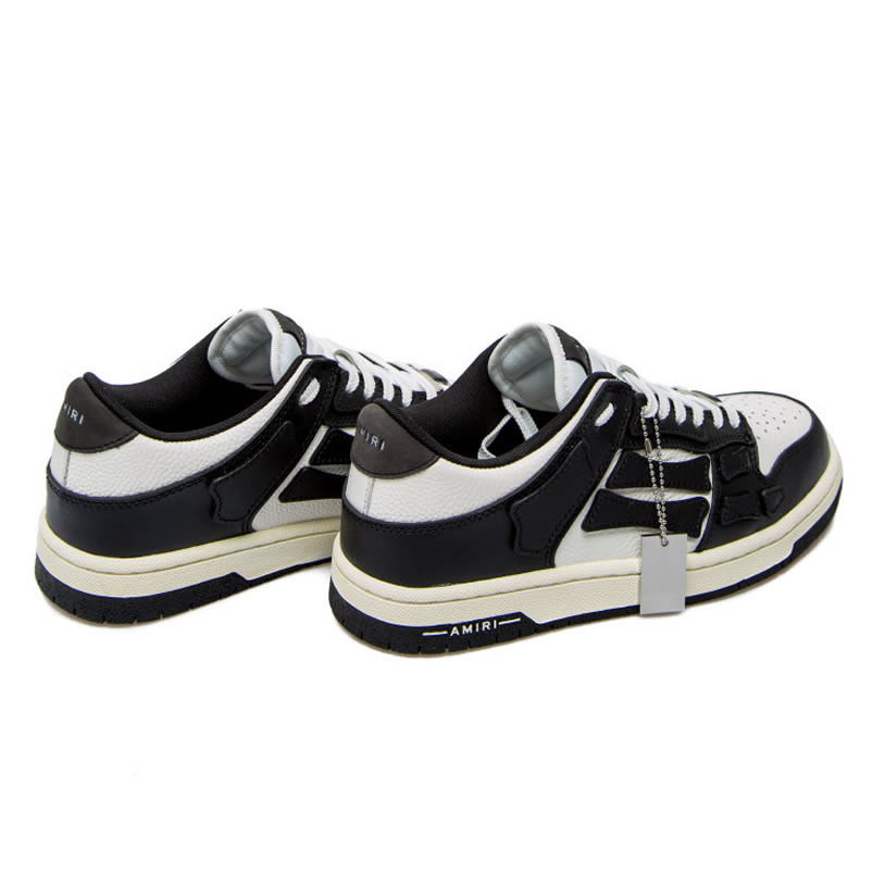 A M I R I Skel Top Low Leather Sneakers Black White Mfs003 004 (5) - www.kitistry.com A M I R I Skel Top Low Leather Sneakers Black White Mfs003 004 (5) - www.kitistry.com