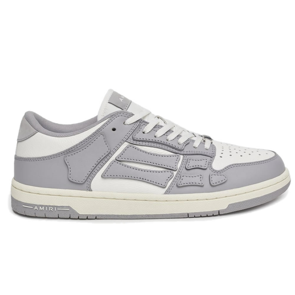 A M I R I Skel Top Low Leather Sneakers Grey White Mfs003 043 (2) - www.kitistry.com A M I R I Skel Top Low Leather Sneakers Grey White Mfs003 043 (2) - www.kitistry.com