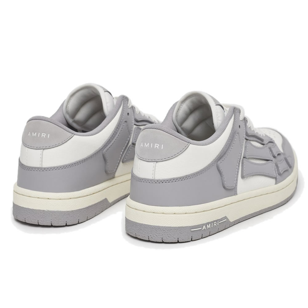 A M I R I Skel Top Low Leather Sneakers Grey White Mfs003 043 (4) - www.kitistry.com A M I R I Skel Top Low Leather Sneakers Grey White Mfs003 043 (4) - www.kitistry.com