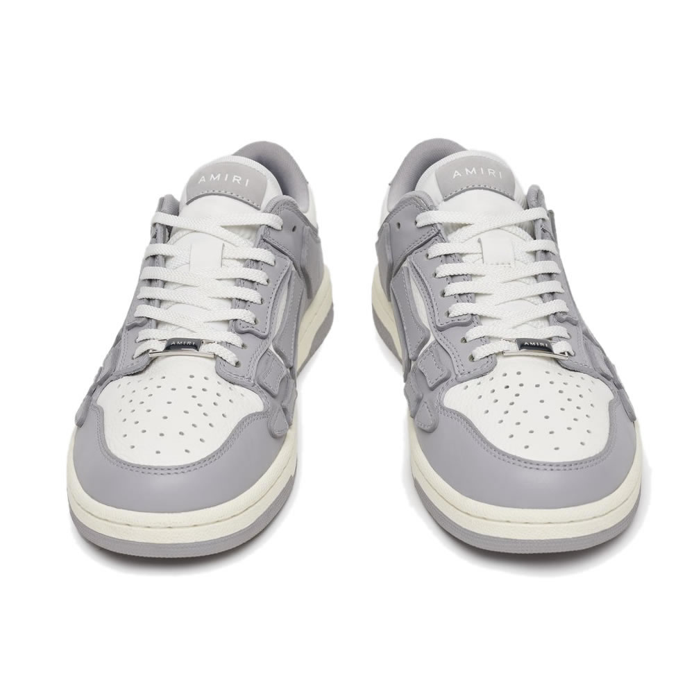 A M I R I Skel Top Low Leather Sneakers Grey White Mfs003 043 (5) - www.kitistry.com A M I R I Skel Top Low Leather Sneakers Grey White Mfs003 043 (5) - www.kitistry.com