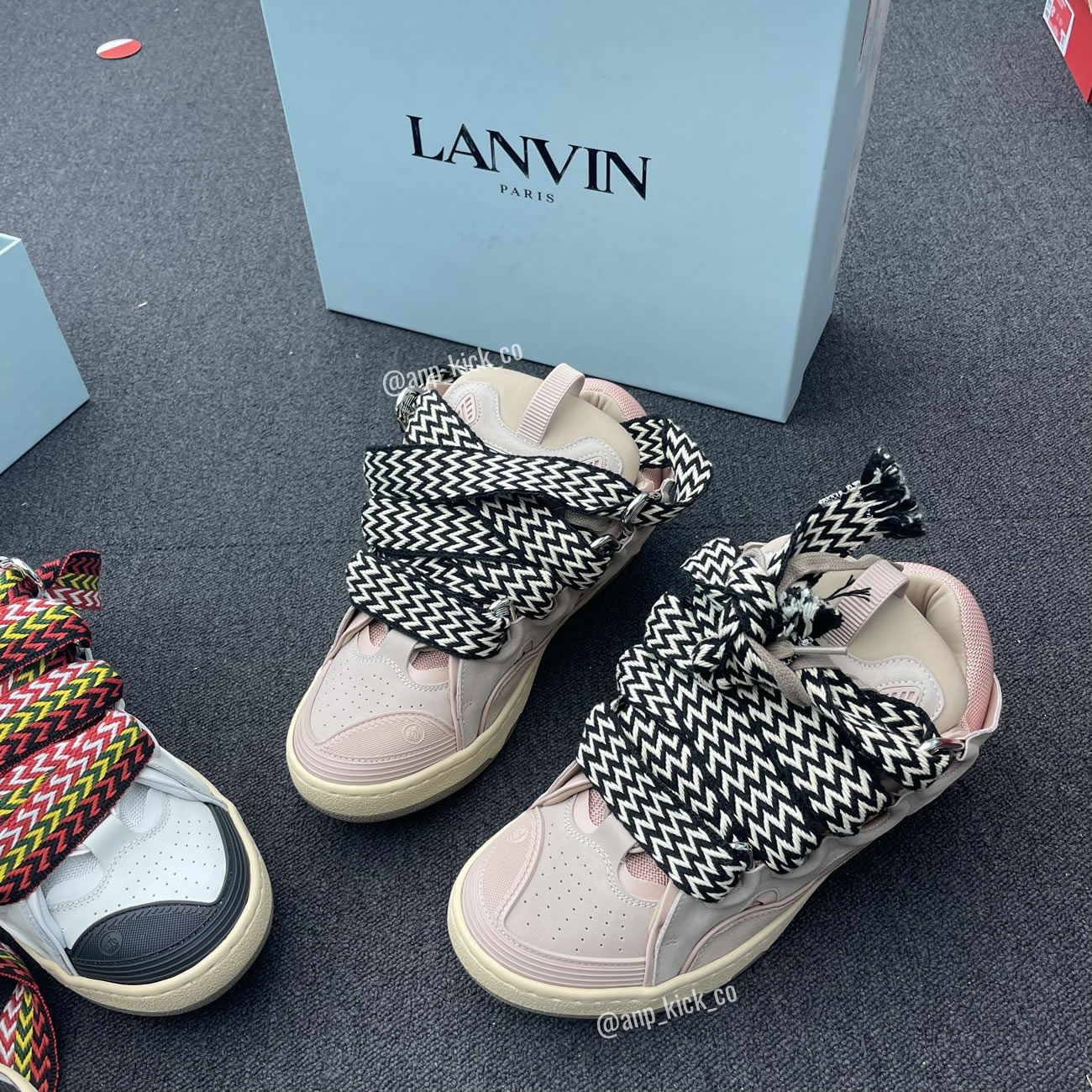 L A N V I N Leather Curb Sneakers Pink Anpkick Drag A2051 (1) - www.kitistry.com L A N V I N Leather Curb Sneakers Pink Anpkick Drag A2051 (1) - www.kitistry.com