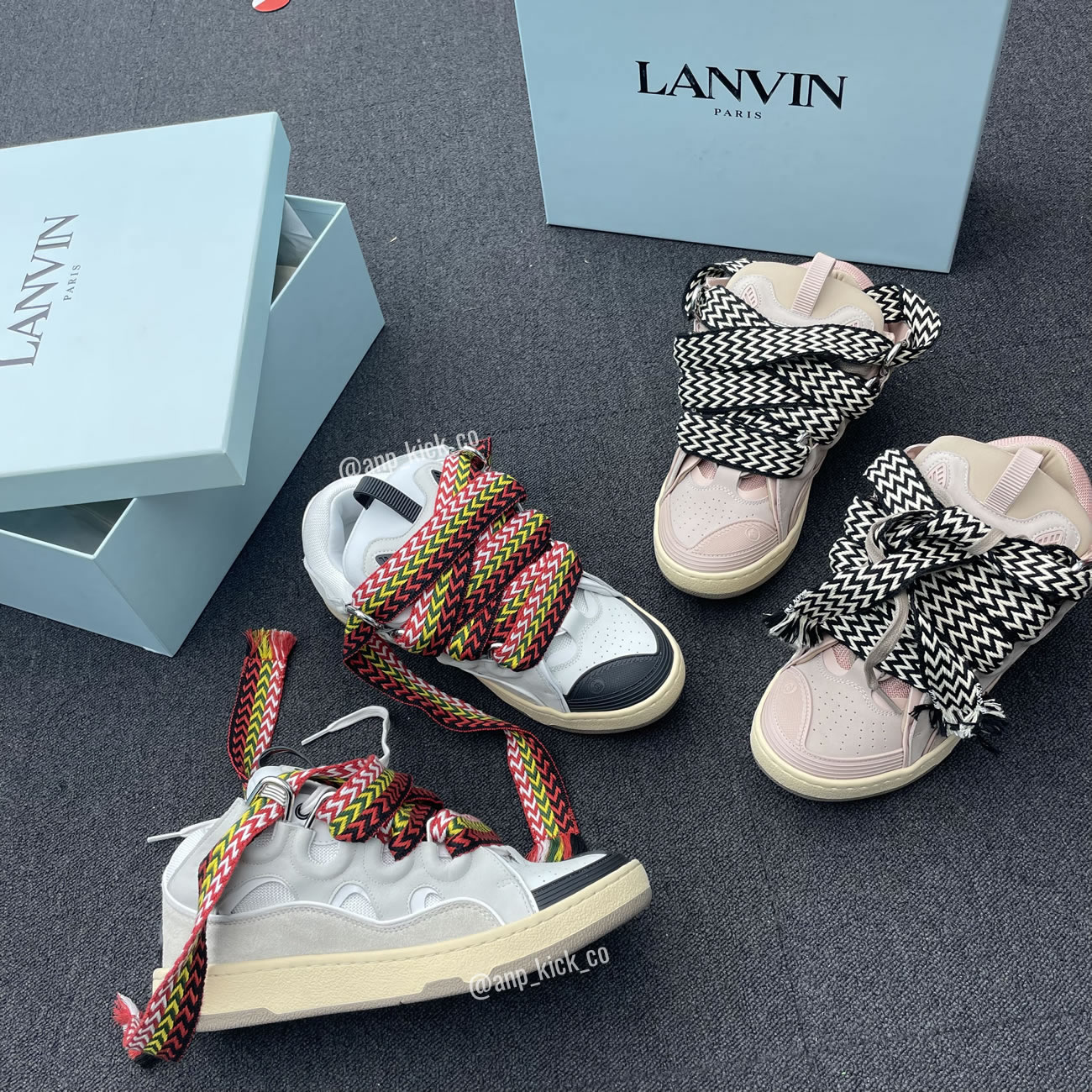 L A N V I N Leather Curb Sneakers Pink Anpkick Drag A2051 (9) - www.kitistry.com L A N V I N Leather Curb Sneakers Pink Anpkick Drag A2051 (9) - www.kitistry.com