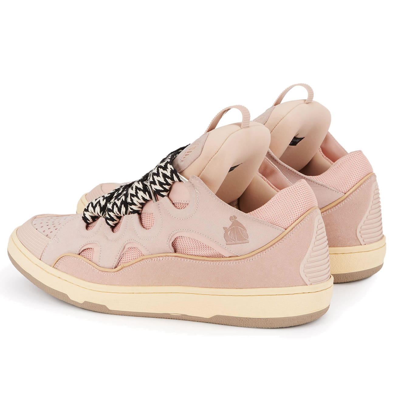 L A N V I N Leather Curb Sneakers Pink Drag A2051 (4) - www.kitistry.com L A N V I N Leather Curb Sneakers Pink Drag A2051 (4) - www.kitistry.com