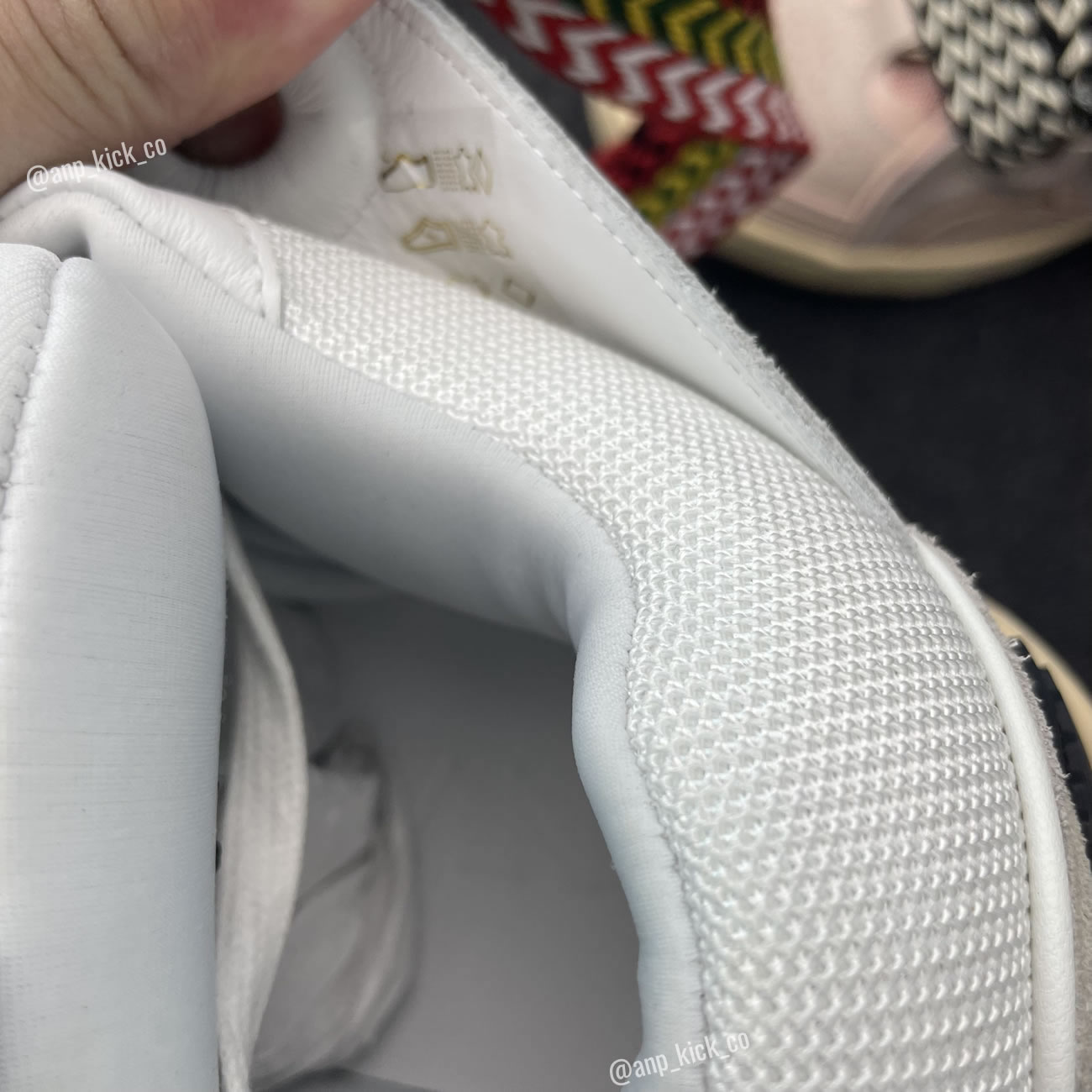 L A N V I N Leather Curb Sneakers White Anpkick Drag A20 (11) - www.kitistry.com