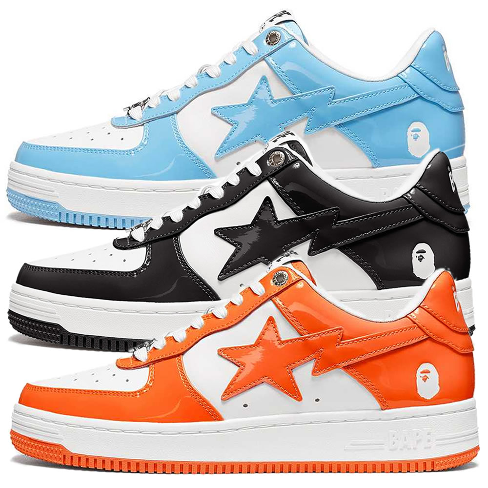A Bathing Ape Bape Sta Low Blue Black Orange Shoes - www.kitistry.com A Bathing Ape Bape Sta Low Blue Black Orange Shoes - www.kitistry.com