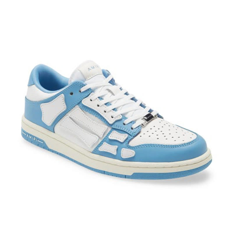 A M I R I Skel Top Low Leather Sneakers Blue Mfs003 462 (5) - www.kitistry.com A M I R I Skel Top Low Leather Sneakers Blue Mfs003 462 (5) - www.kitistry.com