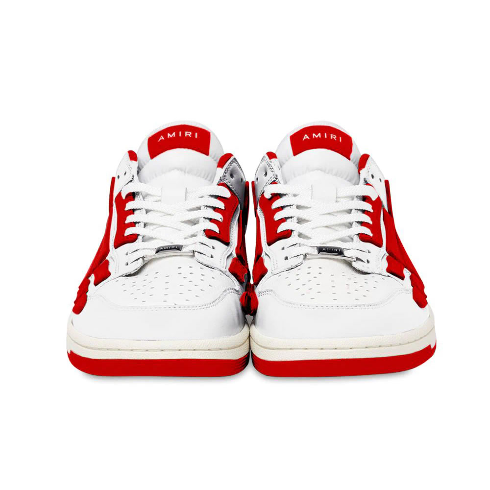 A M I R I Skel Top Low Leather Sneakers Red Mfs003 124 (3) - www.kitistry.com