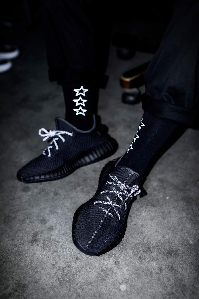 Adidas Yeezy Boost 350 V2 Black None Refective On Feet Fu9013 (4) - www.kitistry.com Adidas Yeezy Boost 350 V2 Black None Refective On Feet Fu9013 (4) - www.kitistry.com