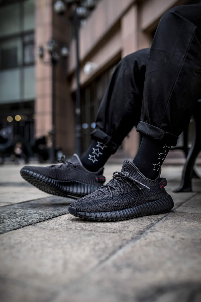 Adidas Yeezy Boost 350 V2 Black None Refective On Feet Fu9013 (6) - www.kitistry.com Adidas Yeezy Boost 350 V2 Black None Refective On Feet Fu9013 (6) - www.kitistry.com
