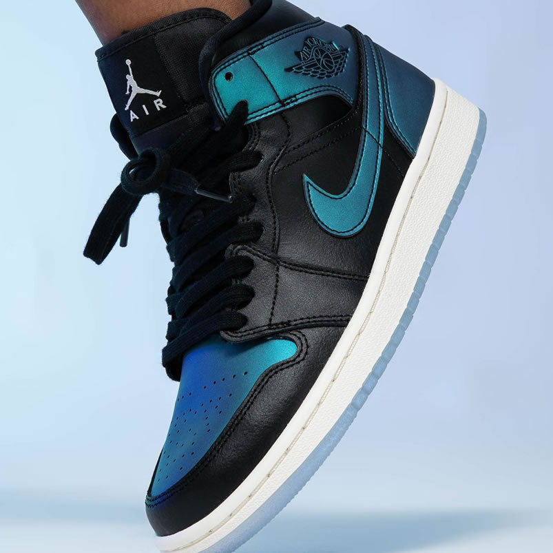 Air Jordan 1 Mid Black Iridescent Mens Gs Aj1 Shoes On Feet Bq6472 009 (2) - www.kitistry.com Air Jordan 1 Mid Black Iridescent Mens Gs Aj1 Shoes On Feet Bq6472 009 (2) - www.kitistry.com