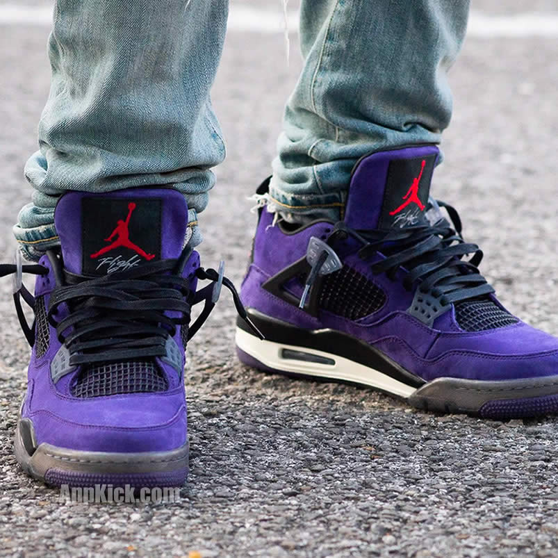 Travis Scott Air Jordan 4 Purple On Feet (1) - www.kitistry.com Travis Scott Air Jordan 4 Purple On Feet (1) - www.kitistry.com
