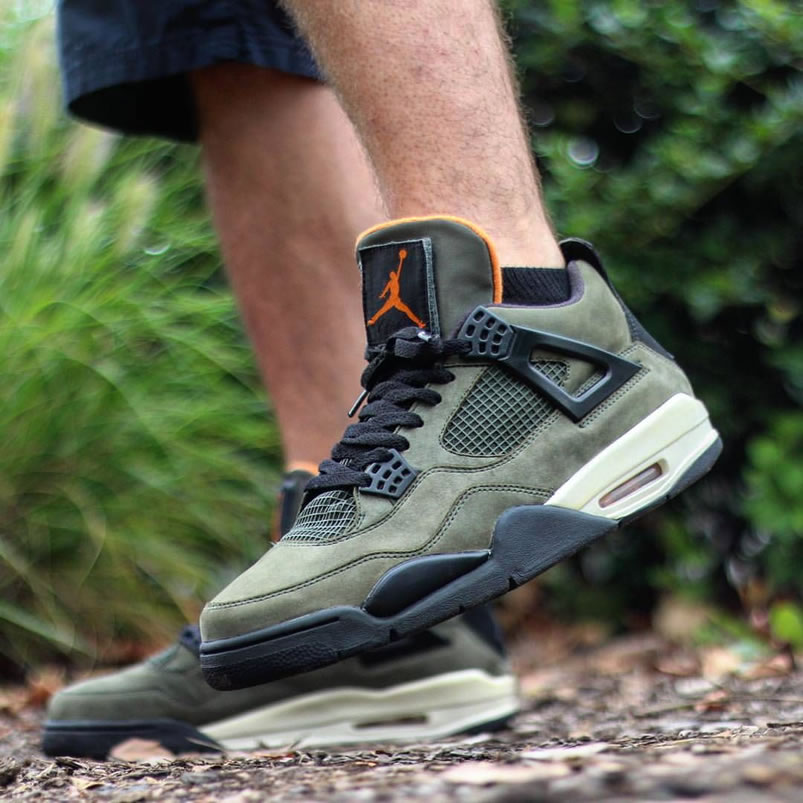 Undefeated Air Jordan 4 Retro Jordan Iv Undftd Deep Green On Feet Jbm351 M1 (2) - www.kitistry.com