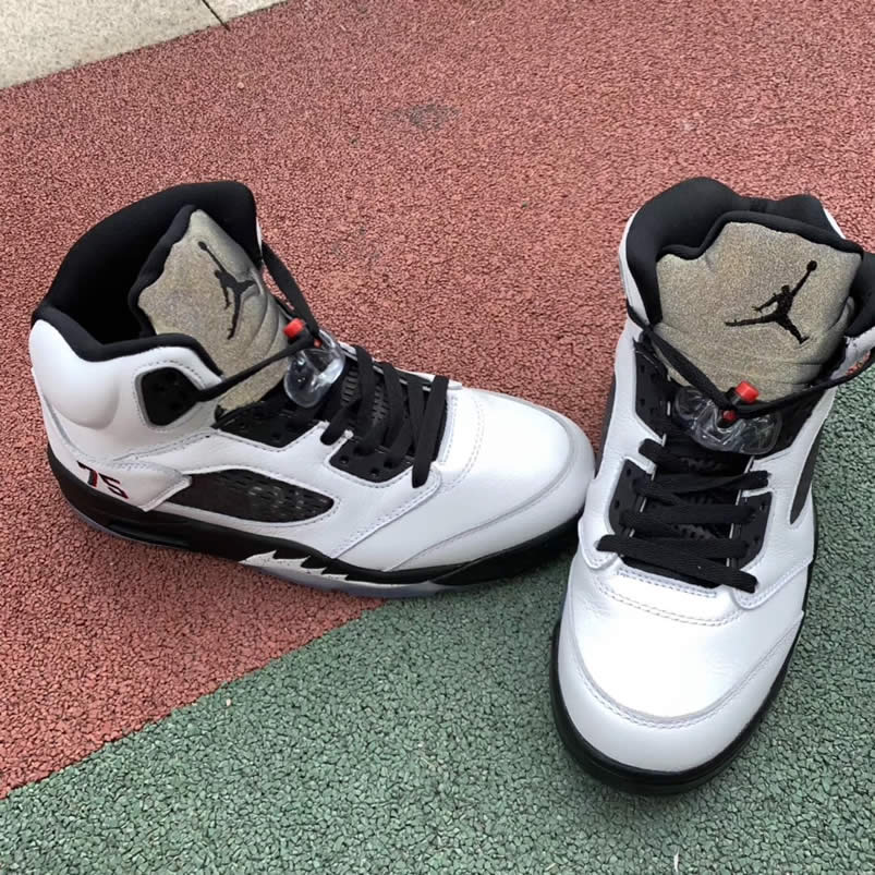 Air Jordan 5 Paris Saint Germain Friends Family Psg White Av9175 101 Detail Pics (16) - www.kitistry.com