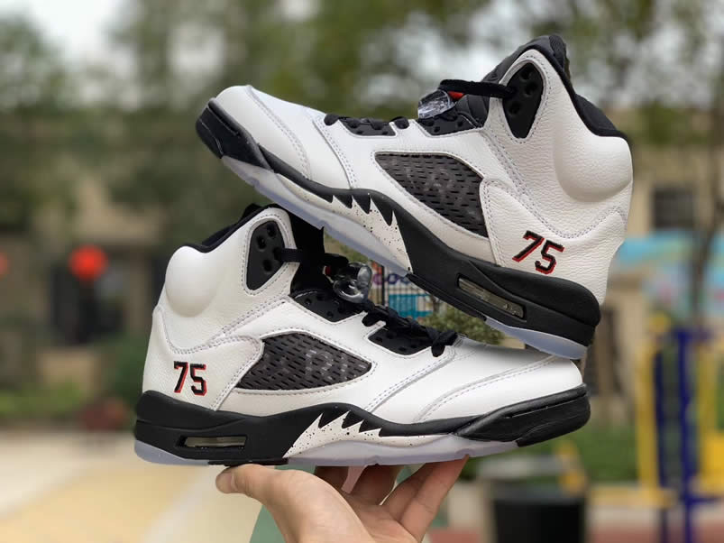 Air Jordan 5 Paris Saint Germain Friends Family Psg White Av9175 101 Detail Pics (5) - www.kitistry.com