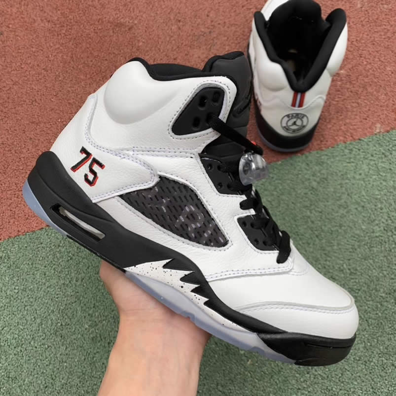 Air Jordan 5 Paris Saint Germain Friends Family Psg White Av9175 101 Detail Pics (7) - www.kitistry.com