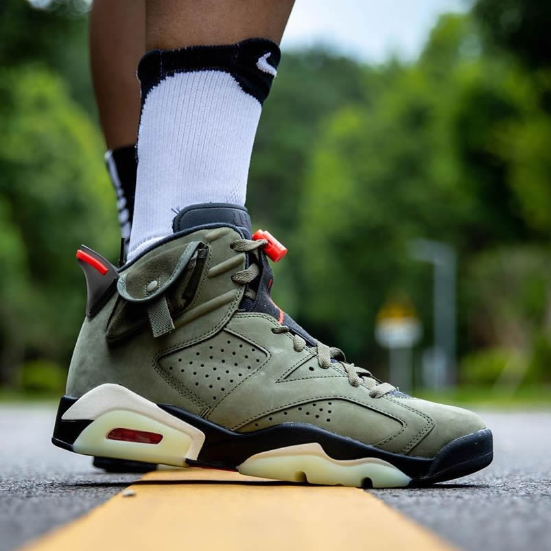 Travis Scott Air Jordan 6 Medium Olive Cactus Jack On Feet For Sale Cn1084 200 (4) - www.kitistry.com Travis Scott Air Jordan 6 Medium Olive Cactus Jack On Feet For Sale Cn1084 200 (4) - www.kitistry.com