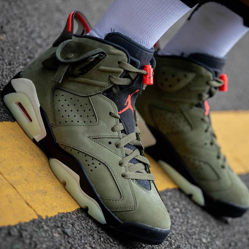 Travis Scott Air Jordan 6 Medium Olive Cactus Jack On Feet For Sale Cn1084 200 (6) - www.kitistry.com Travis Scott Air Jordan 6 Medium Olive Cactus Jack On Feet For Sale Cn1084 200 (6) - www.kitistry.com