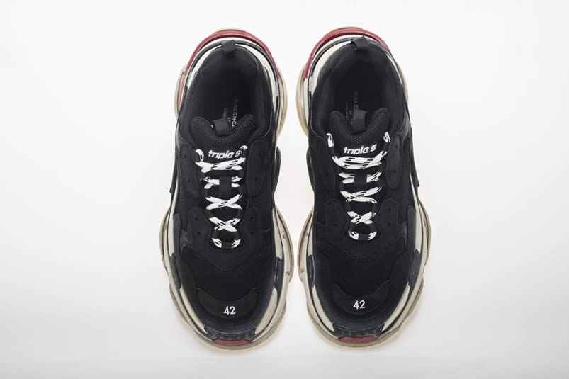 Balenciaga Triple S Sneakers Black Red Shoes 483513w06e1 1000 (28) - www.kitistry.com
