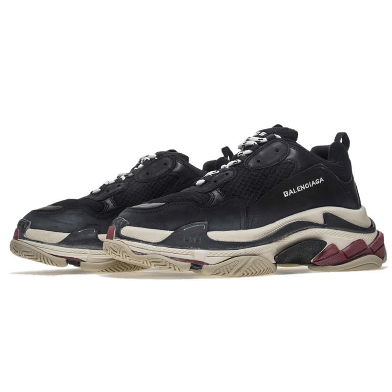 Balenciaga Triple S Sneakers Black Red Shoes 483513w06e1 1000 (3) - www.kitistry.com