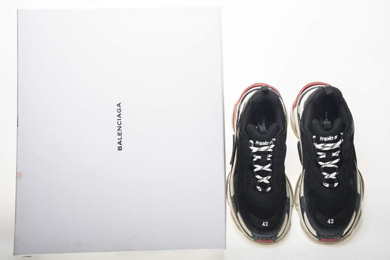 Balenciaga Triple S Sneakers Black Red Shoes 483513w06e1 1000 (33) - www.kitistry.com