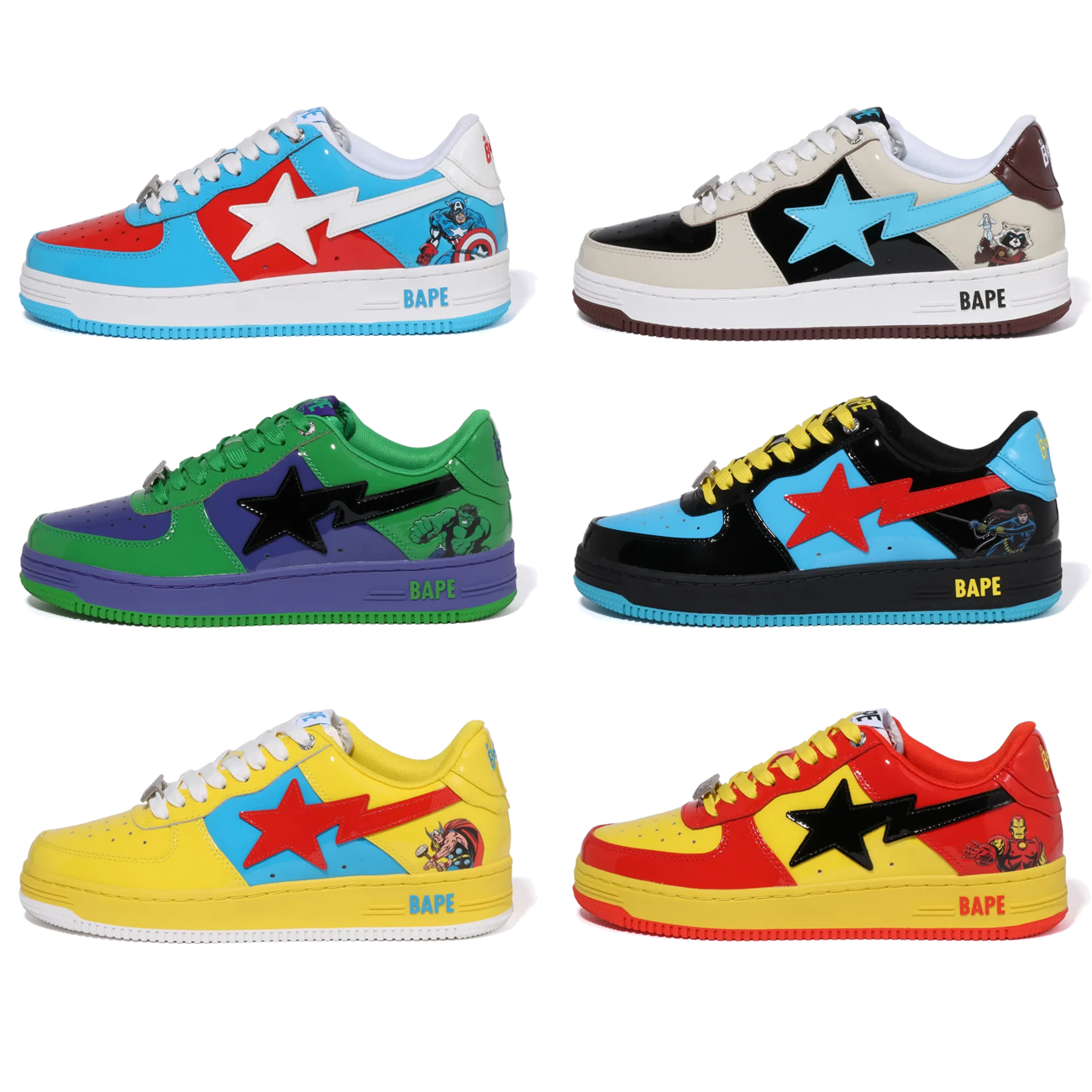 A Bathing Ape Bape Sta Marvel Comics Rocket Raccoon Thor Hulk Captain America Black Widow Iron Man 2022 (1) - www.kitistry.com A Bathing Ape Bape Sta Marvel Comics Rocket Raccoon Thor Hulk Captain America Black Widow Iron Man 2022 (1) - www.kitistry.com