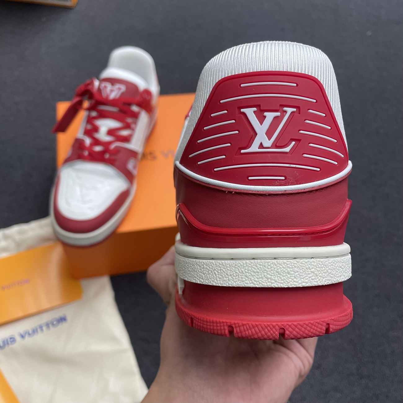 Louis Vuitton Trainer Red White 1a8pk6 (6) - www.kitistry.com