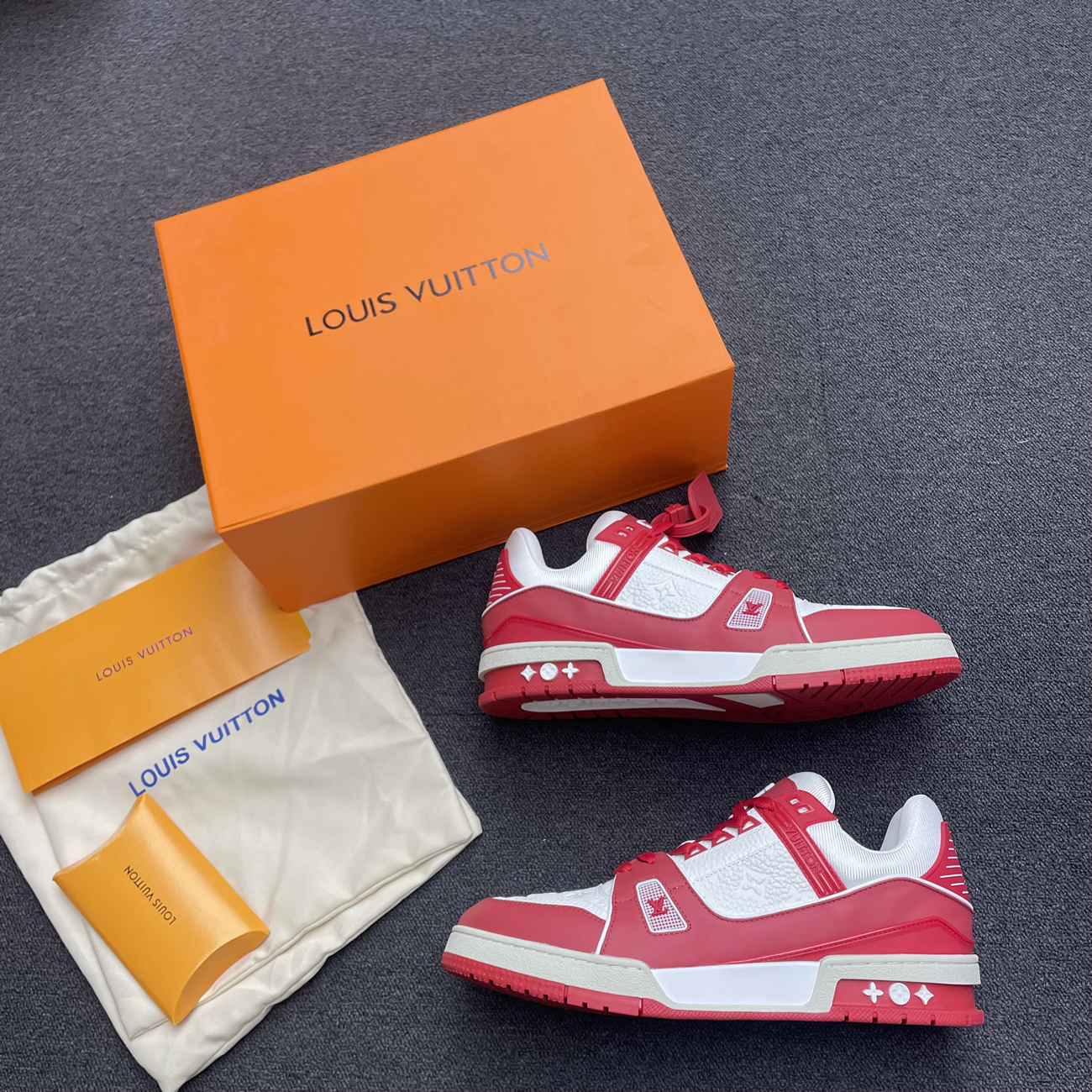 Louis Vuitton Trainer Red White 1a8pk6 (8) - www.kitistry.com